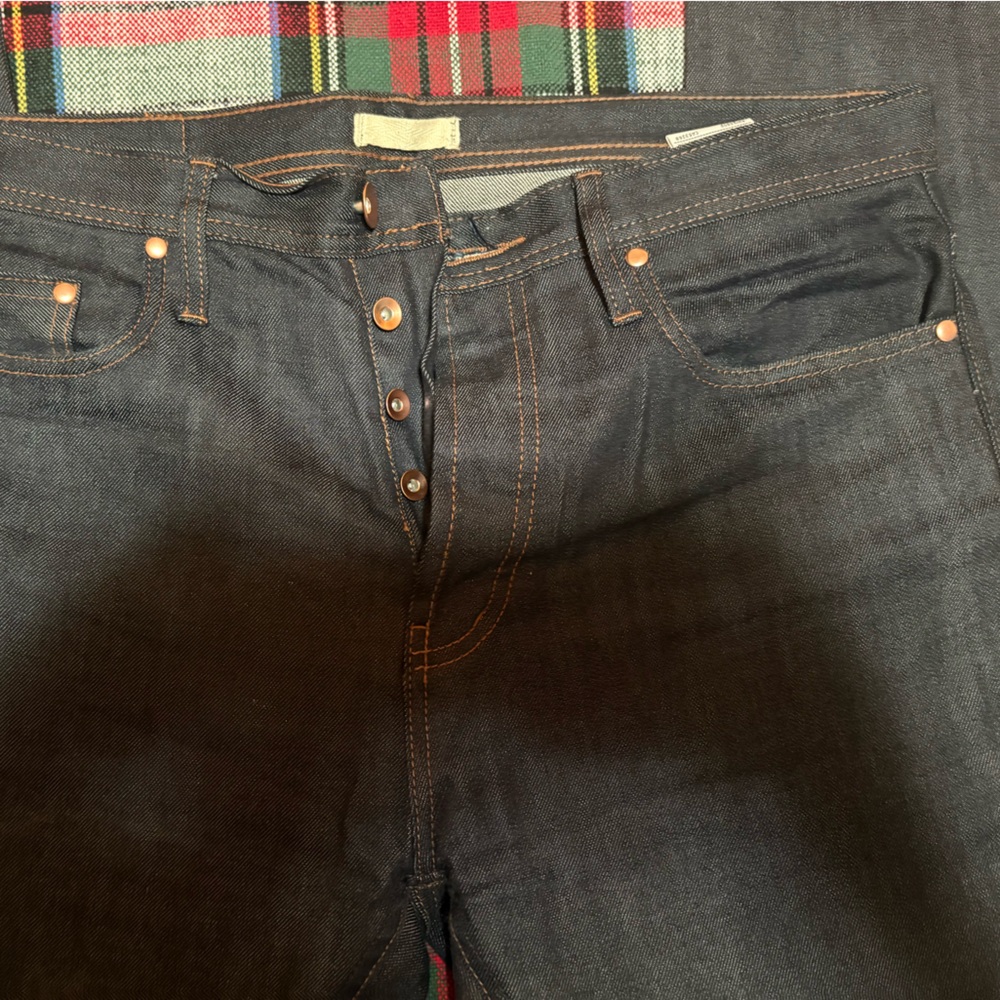Unbranded tapered Selvedge denim (developed by naked and famous) size 34